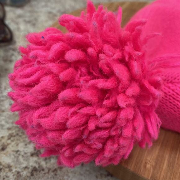 Wigwam Pom pink beanie vintage 100% wool hat - Picture 5 of 5